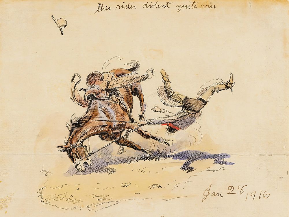 Friend Guy Letter Illustration 1916 art print by Charles Marion Russell for $57.95 CAD