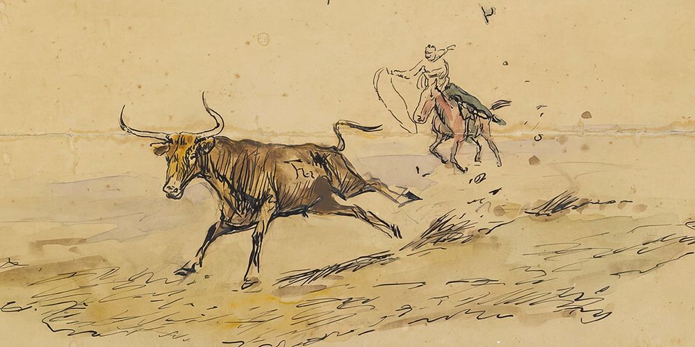 Friend Guy Letter Illustration 1912 II art print by Charles Marion Russell for $57.95 CAD