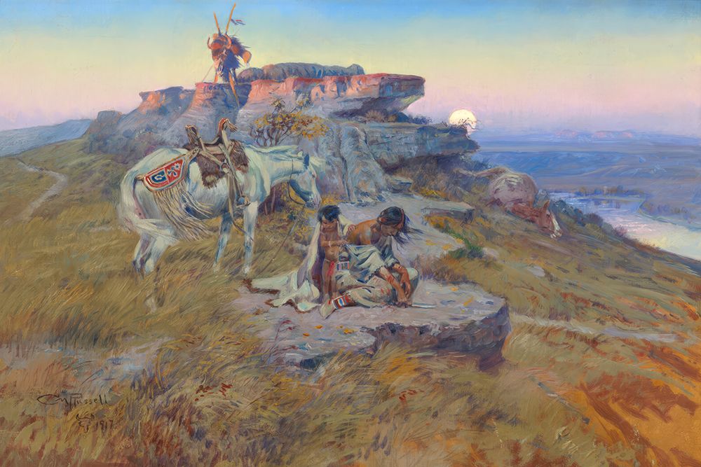 Her Heart is on the Ground art print by Charles Marion Russell for $57.95 CAD