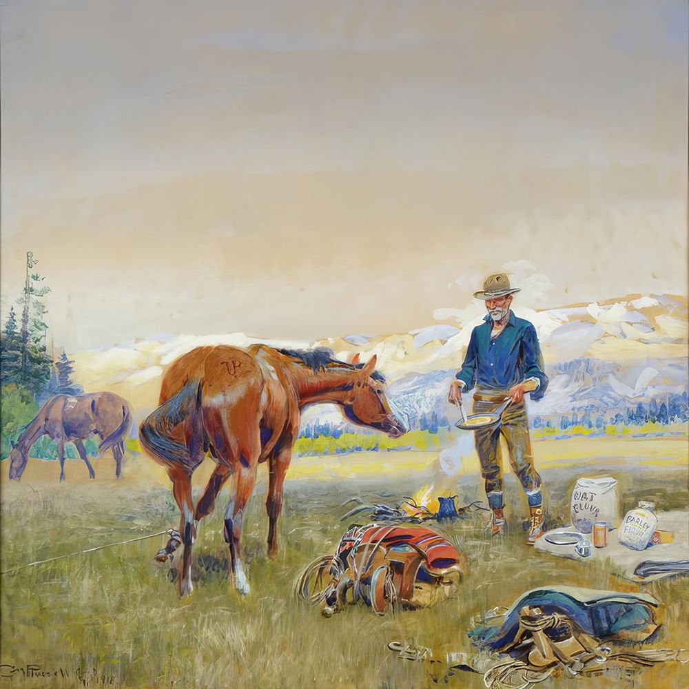 Hooverizing art print by Charles Marion Russell for $57.95 CAD
