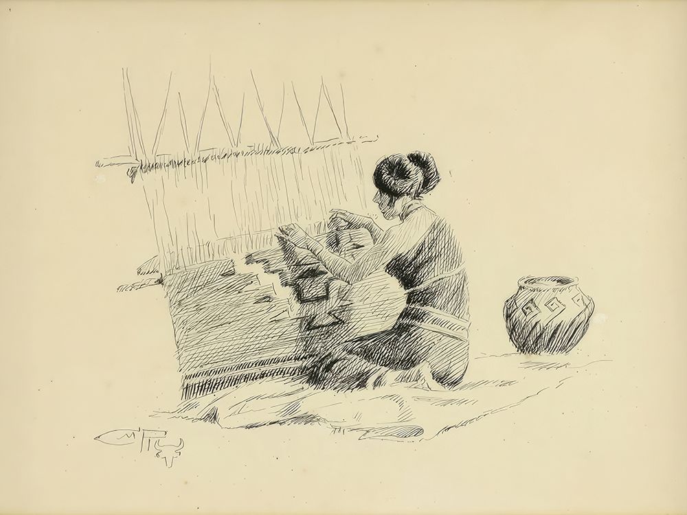 In the Land of the Navajos art print by Charles Marion Russell for $57.95 CAD