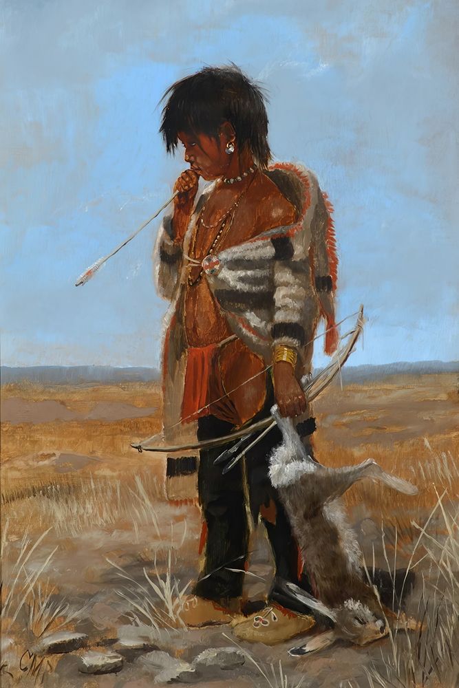 Indian Boy art print by Charles Marion Russell for $57.95 CAD