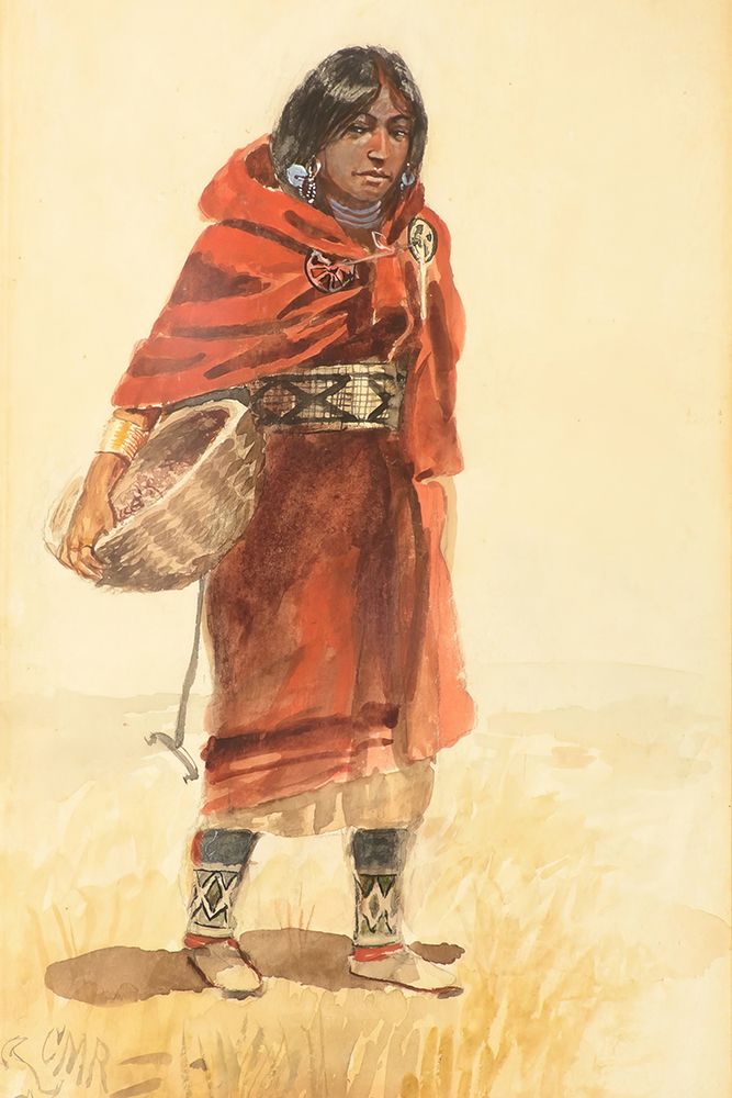 Indian Girl art print by Charles Marion Russell for $57.95 CAD