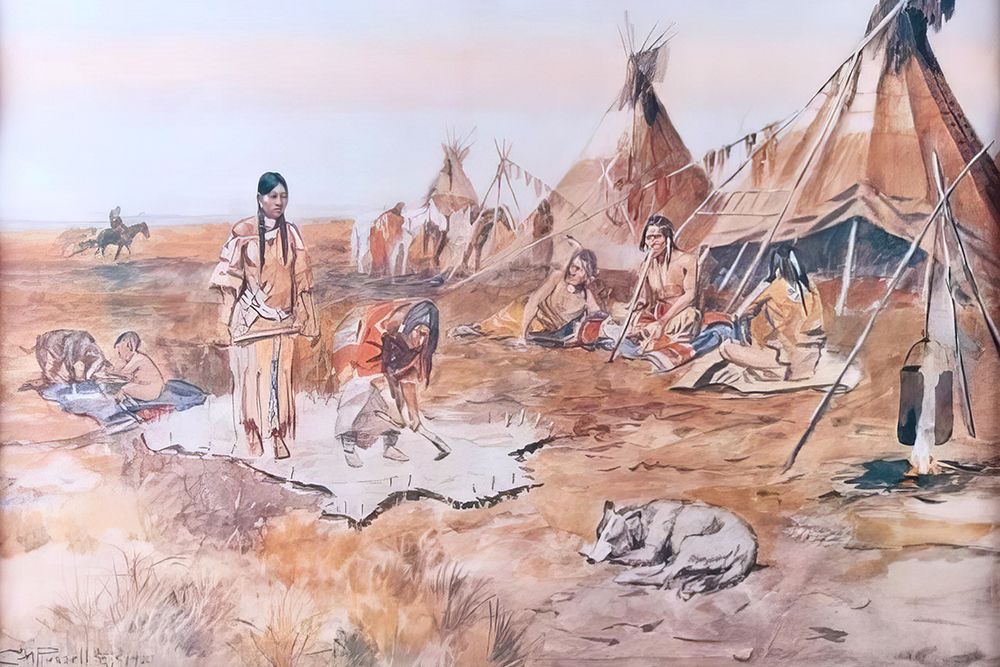 Indian Life art print by Charles Marion Russell for $57.95 CAD