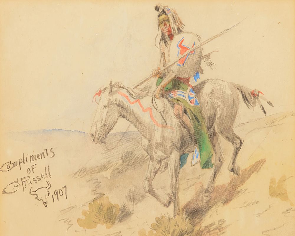 Indian Scout 1907 art print by Charles Marion Russell for $57.95 CAD