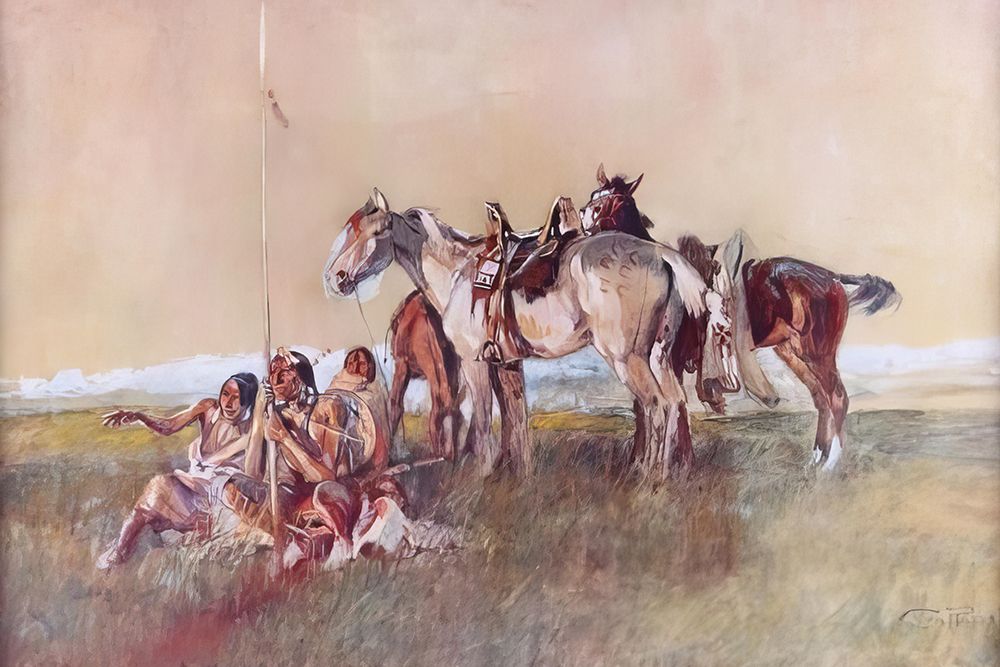 Indian Warband art print by Charles Marion Russell for $57.95 CAD