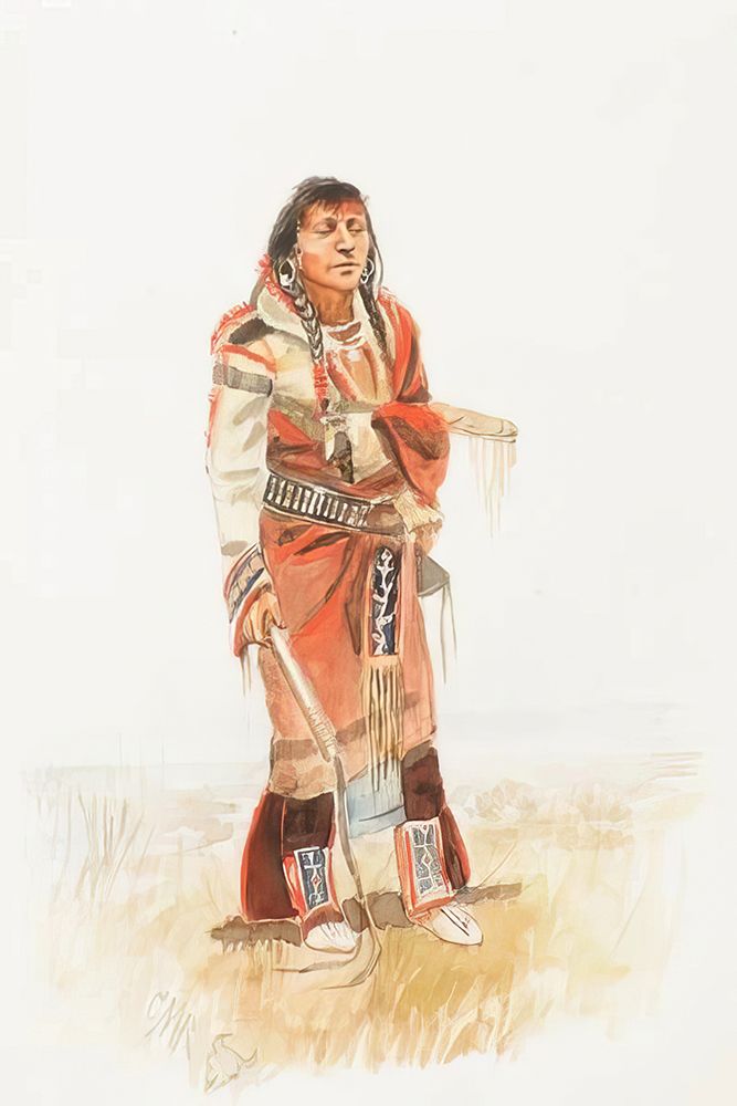 Indian with Quirt art print by Charles Marion Russell for $57.95 CAD