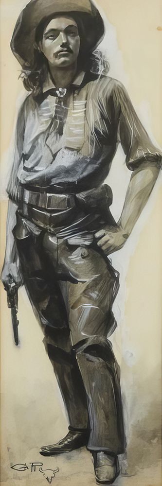 The Cowboy with his Colt art print by Charles Marion Russell for $57.95 CAD