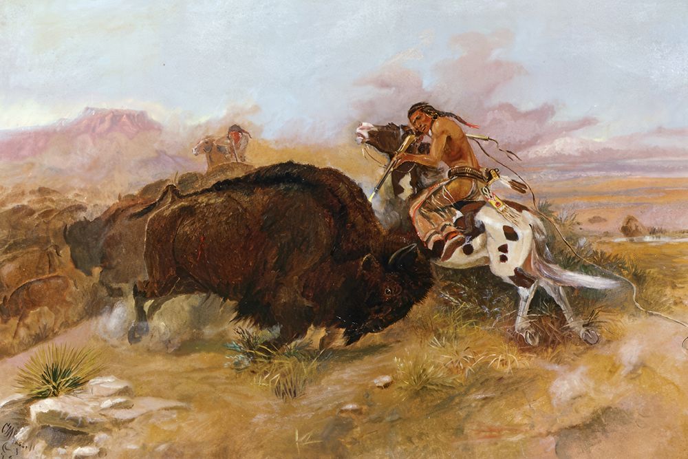 Meat for the Tribe 1891 art print by Charles Marion Russell for $57.95 CAD