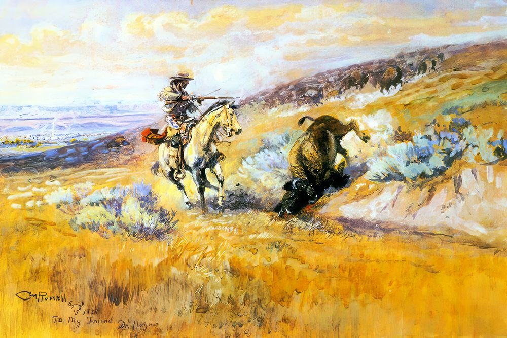 Meat for Wagons 1925 art print by Charles Marion Russell for $57.95 CAD