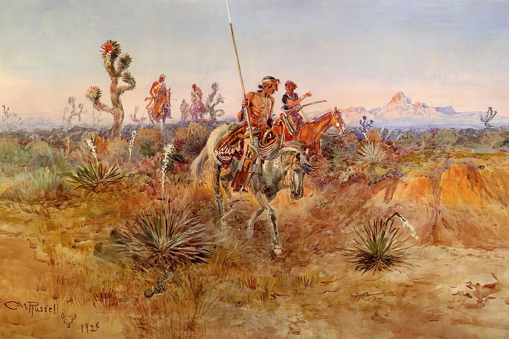 Navajo Trackers 1926 art print by Charles Marion Russell for $57.95 CAD