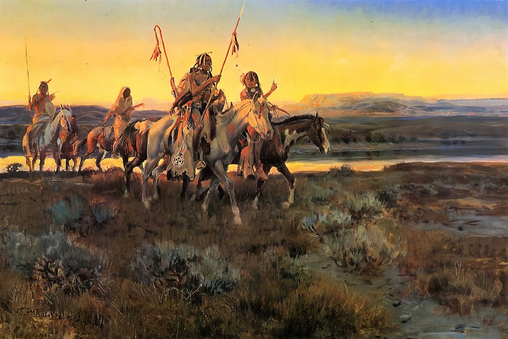 Piegans 1918 art print by Charles Marion Russell for $57.95 CAD
