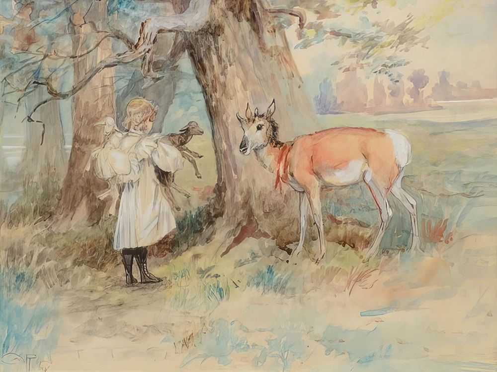 Prairie Children art print by Charles Marion Russell for $57.95 CAD