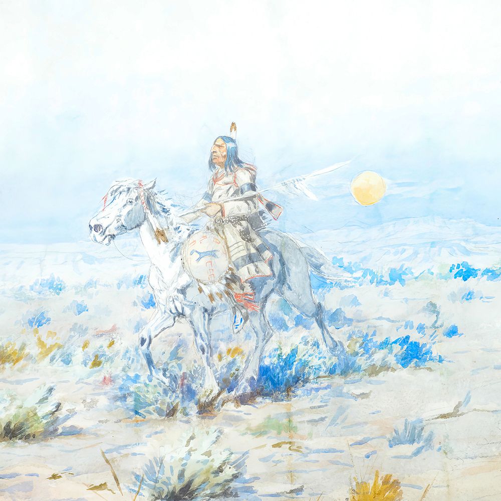 Indian on Horseback art print by Charles Marion Russell for $57.95 CAD