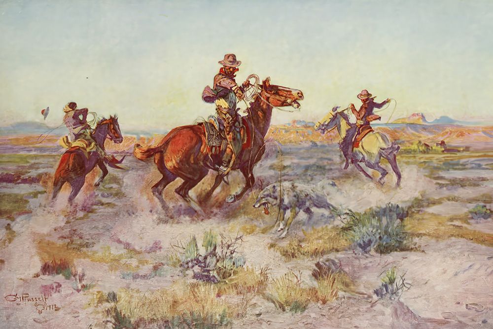 Sagebrush Sport art print by Charles Marion Russell for $57.95 CAD
