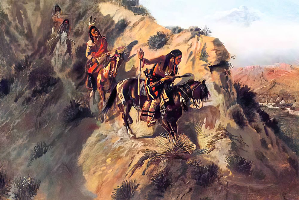 Scouting the Enemy 1890 art print by Charles Marion Russell for $57.95 CAD