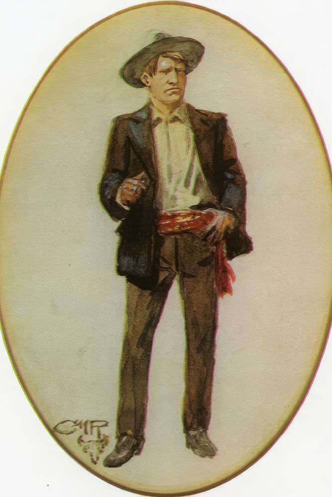 Self Portrait 1900 art print by Charles Marion Russell for $57.95 CAD