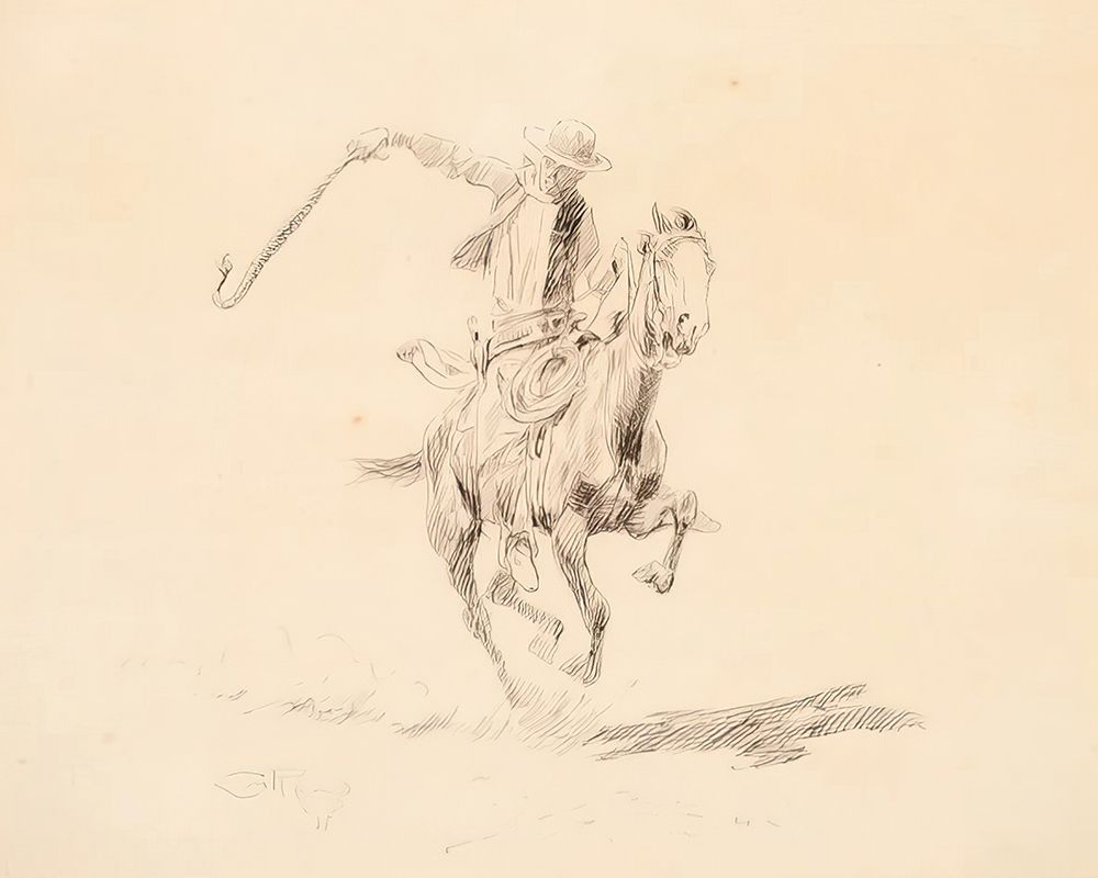 Snapping a Rattler art print by Charles Marion Russell for $57.95 CAD