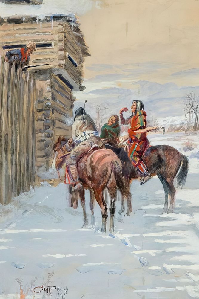 The Beggars art print by Charles Marion Russell for $57.95 CAD