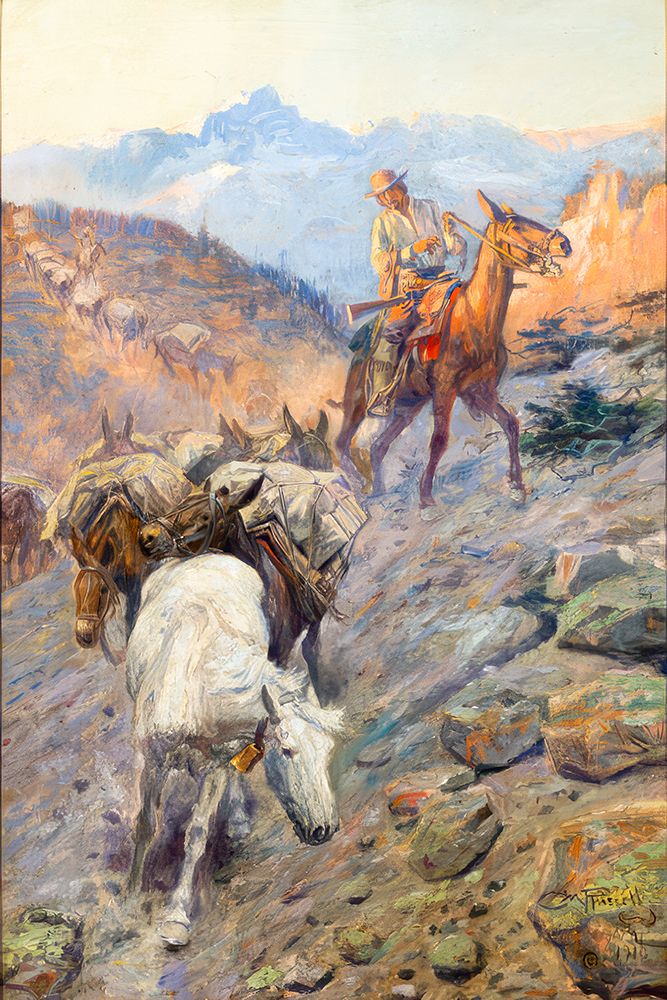 The Bell Mare art print by Charles Marion Russell for $57.95 CAD