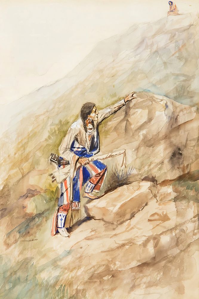 The Braves Return for His Answer art print by Charles Marion Russell for $57.95 CAD