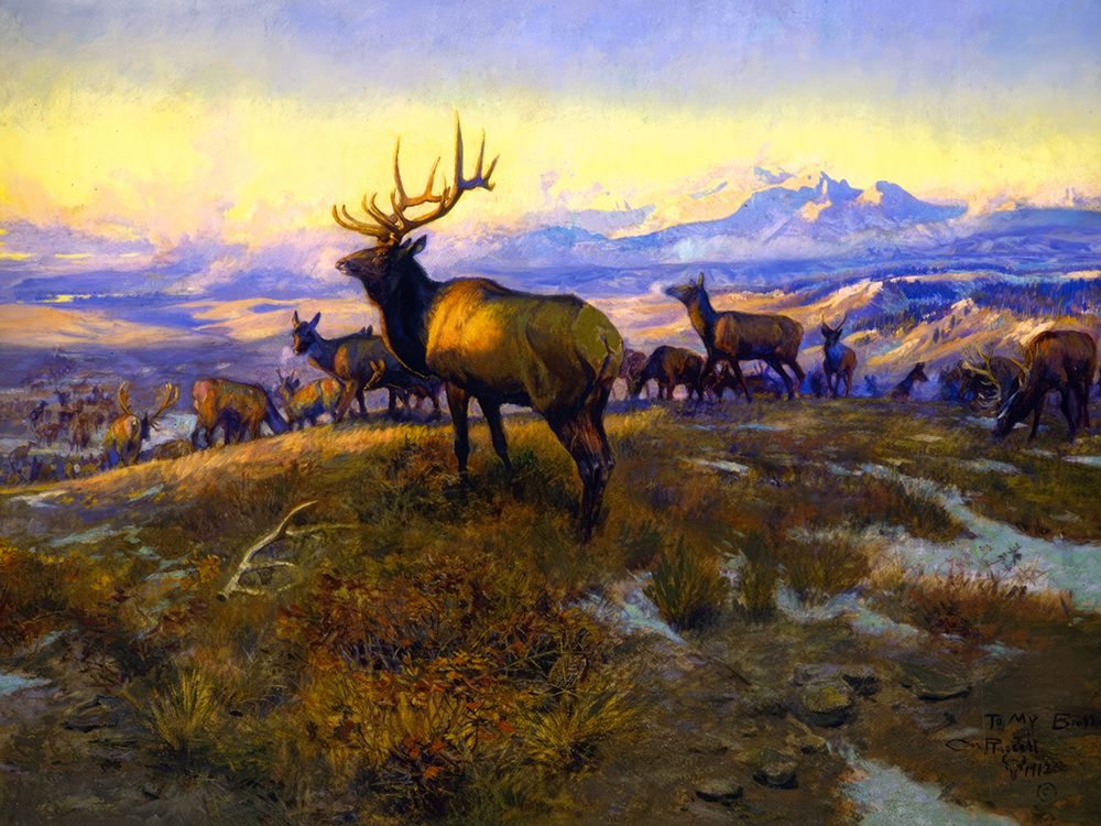 The Exalted Ruler art print by Charles Marion Russell for $57.95 CAD