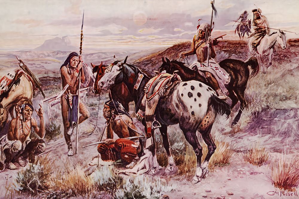 The First Wagon Tracks art print by Charles Marion Russell for $57.95 CAD