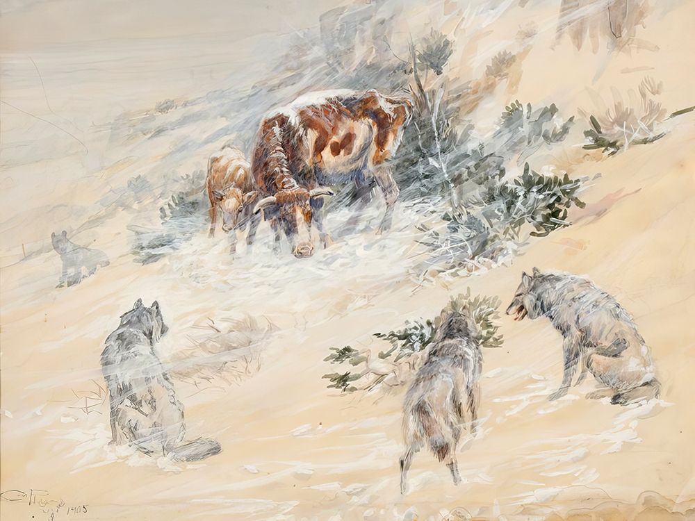 The Last Stand art print by Charles Marion Russell for $57.95 CAD