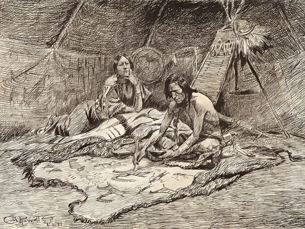 The Picture Robe 1899 art print by Charles Marion Russell for $57.95 CAD
