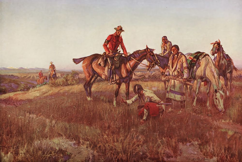 The Queens War Hounds art print by Charles Marion Russell for $57.95 CAD