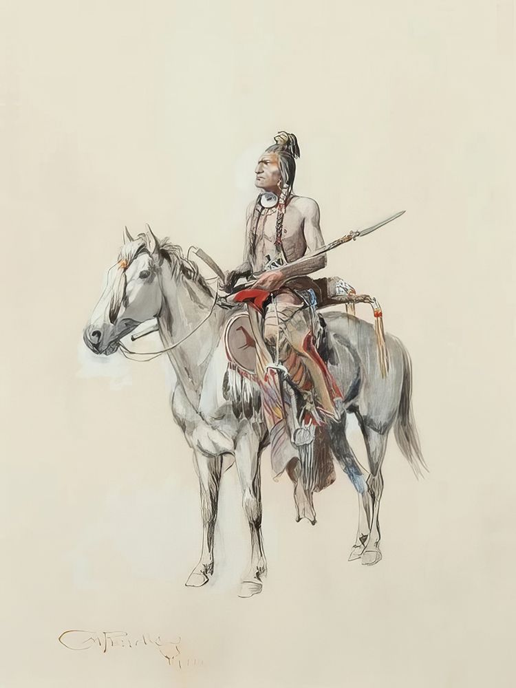 The Scout 1900 art print by Charles Marion Russell for $57.95 CAD