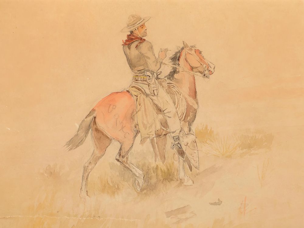 The Shadow Rider 1890 art print by Charles Marion Russell for $57.95 CAD