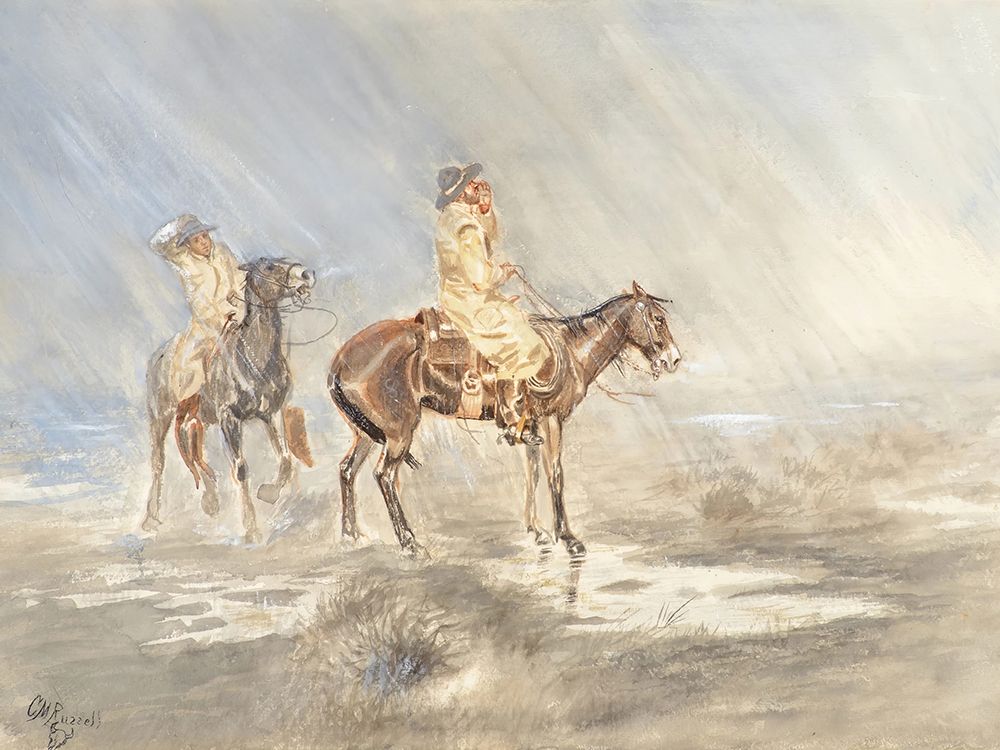 The Storm 1892 art print by Charles Marion Russell for $57.95 CAD