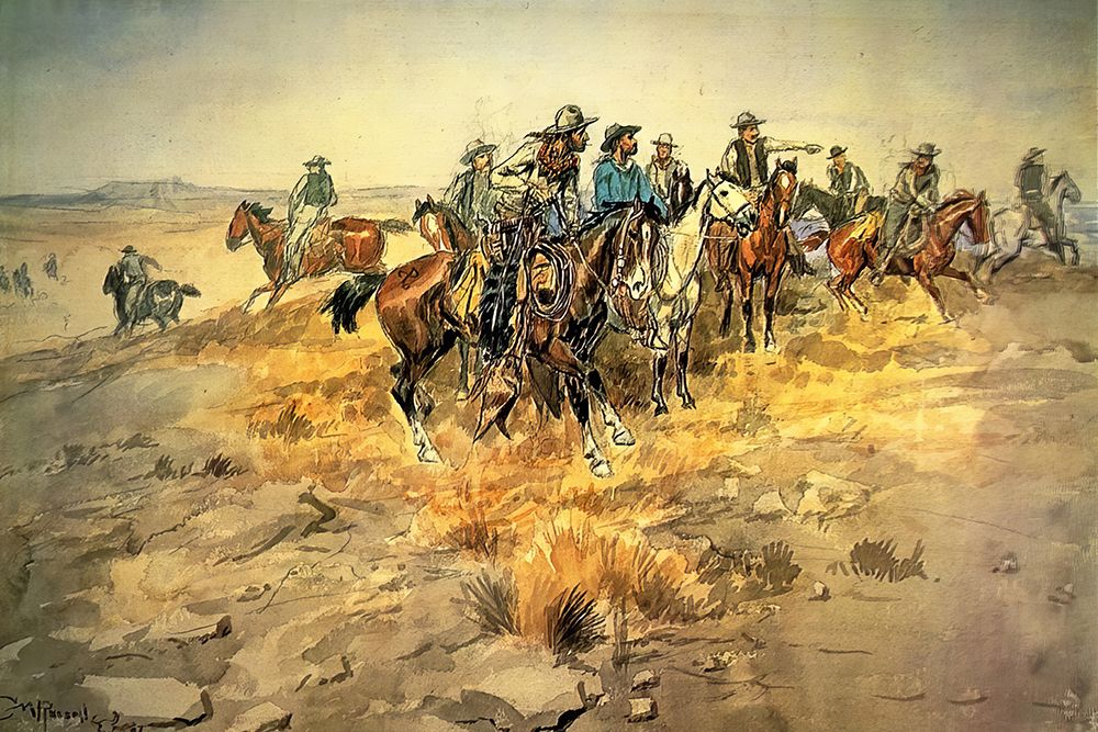 The Alarm Bell 1898 art print by Charles Marion Russell for $57.95 CAD