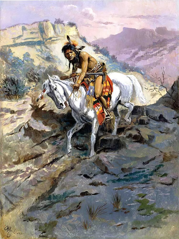 The Alert 1895 art print by Charles Marion Russell for $57.95 CAD