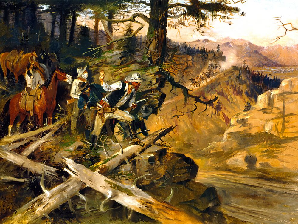 The Ambush 1896 art print by Charles Marion Russell for $57.95 CAD