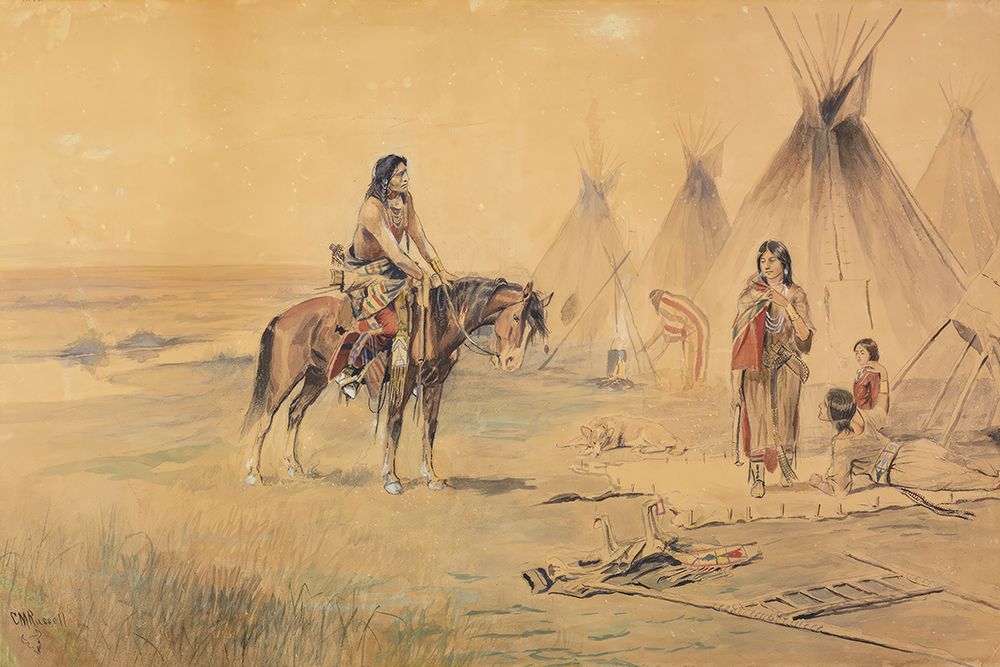 The Braves Return art print by Charles Marion Russell for $57.95 CAD