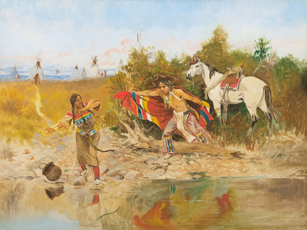 The Marriage Ceremony art print by Charles Marion Russell for $57.95 CAD