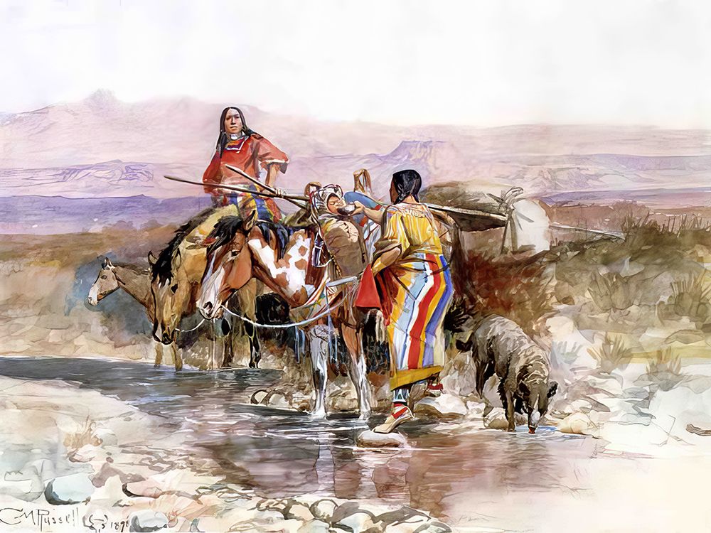 Thirsty 1898 art print by Charles Marion Russell for $57.95 CAD