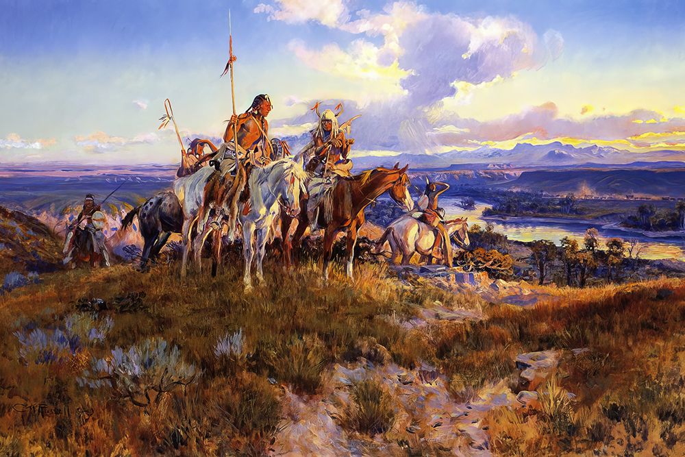 Wagons 1921 art print by Charles Marion Russell for $57.95 CAD