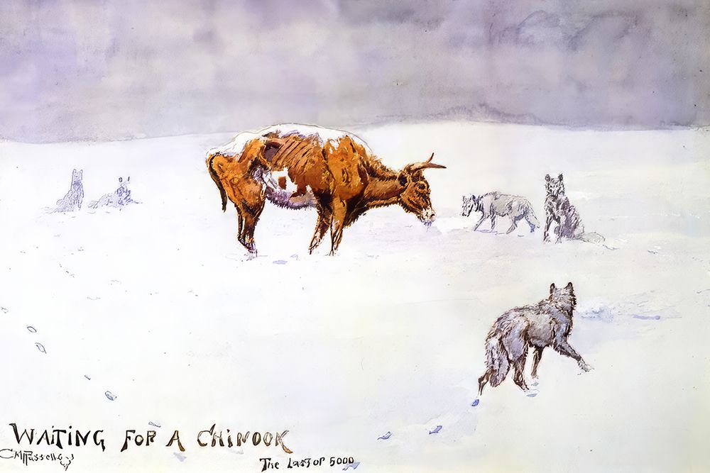 Waiting for a Chinook 1903 art print by Charles Marion Russell for $57.95 CAD