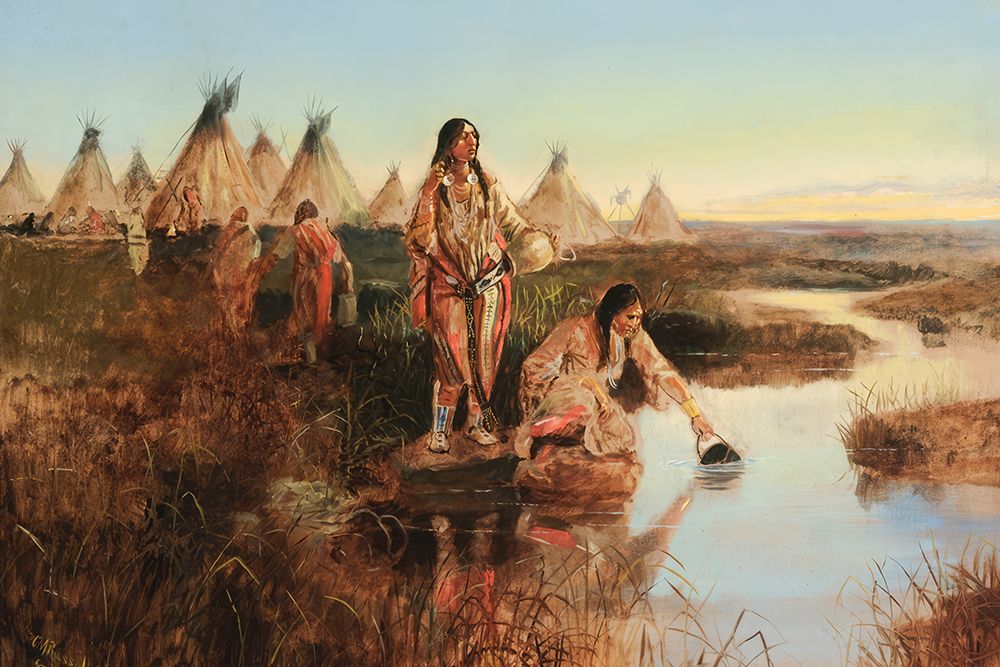 Water for Camp art print by Charles Marion Russell for $57.95 CAD