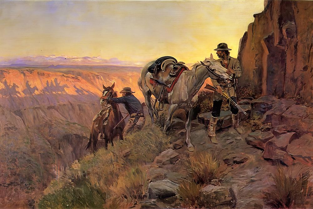 When Shadows Hint Death 1915 art print by Charles Marion Russell for $57.95 CAD