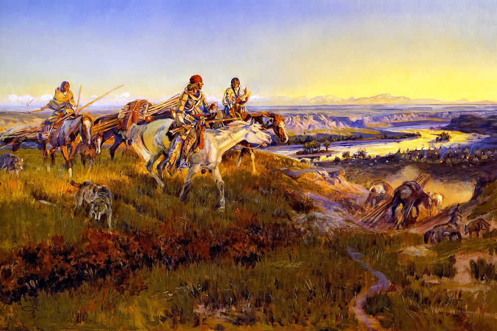 When White Men Turn Red 1922 art print by Charles Marion Russell for $57.95 CAD