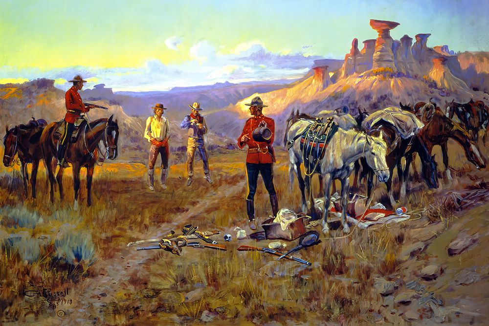 Whiskey Smugglers Caught with the Goods 1913 art print by Charles Marion Russell for $57.95 CAD