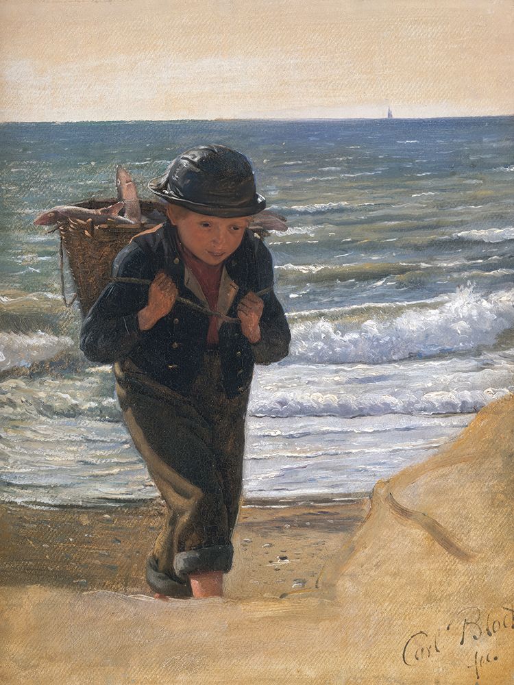 A Fisher Boy 1856 art print by Carl Bloch for $57.95 CAD