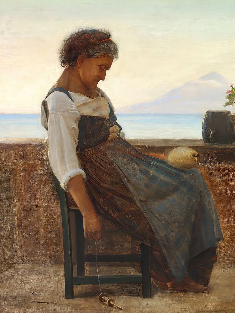 Italian Morlille Takes a Rest art print by Carl Bloch for $57.95 CAD