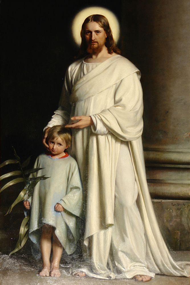 Christ and Child 1879 art print by Carl Bloch for $57.95 CAD