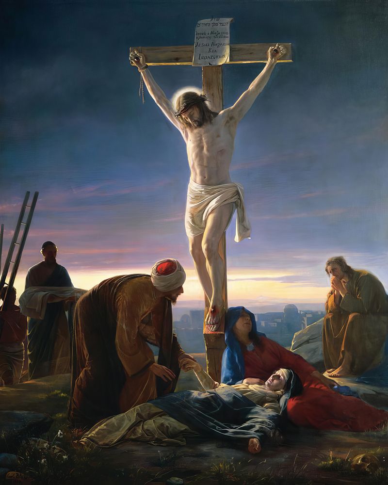 Christ on the Cross 1870 art print by Carl Bloch for $57.95 CAD