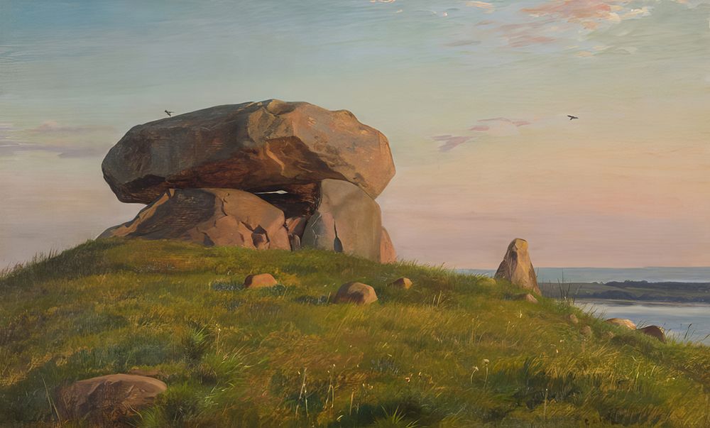 A Mound at Refsnaes 1885 art print by Carl Bloch for $57.95 CAD